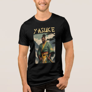 Yasuke Black Samurai Martial Gift Tri-Blend Shirt