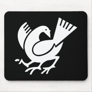 Yata crow mouse pad