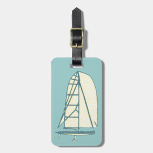 yatching laser class luggage tag