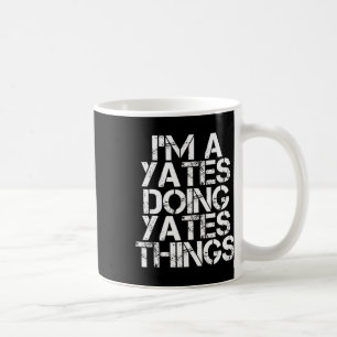 Yates Funny Surname Family Tree Birthday Reunion G Coffee Mug