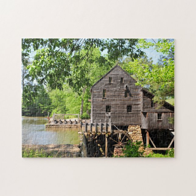 Yates Mill in Raleigh, North Carolina Jigsaw Puzzle (Horizontal)