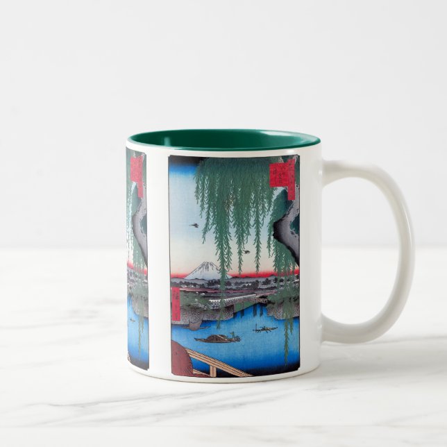 Yatsumi Bridge Two-Tone Coffee Mug (Right)