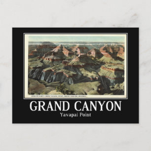 Yavapai Point, Grand Canyon, Arizona, Vintage Postcard