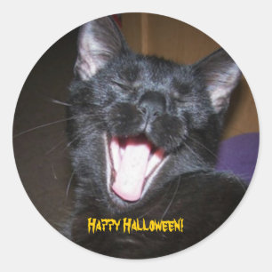 Yawn...Happy Halloween! Classic Round Sticker