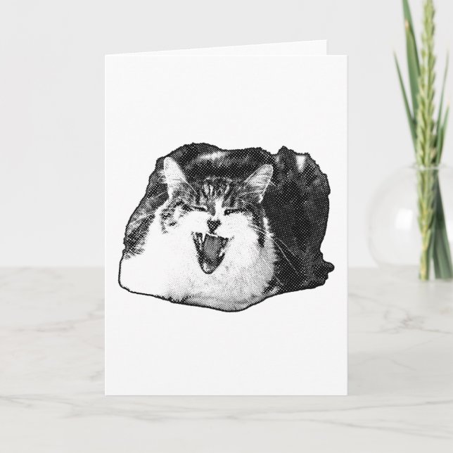 Yawn Joy, Dot Hello Card (Front)