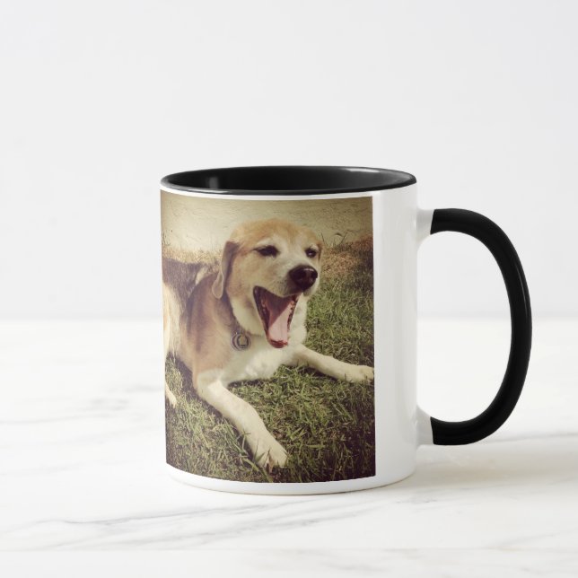 Yawning dog mug (Right)