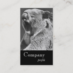 Yawning Koala Business Card