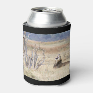 Yawning lion can cooler