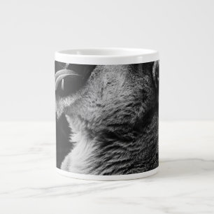 yawning lion large coffee mug