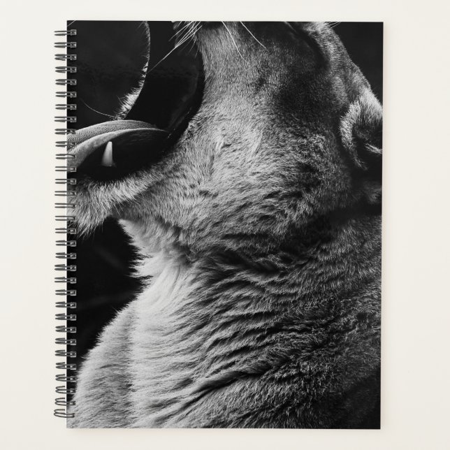 yawning lion planner (Front)