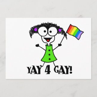 Yay 4 Gay Pride Invitations