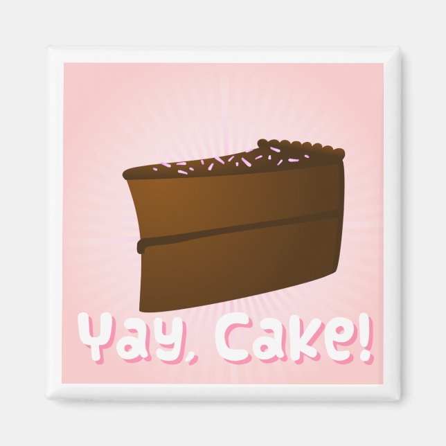 Yay, Cake! Magnet (Front)