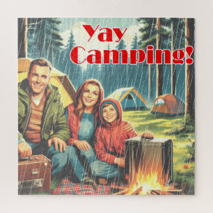 Yay Camping In The Rain Jigsaw Puzzle