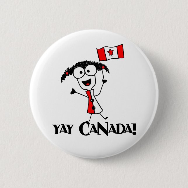 Yay Canada! Button (Front)