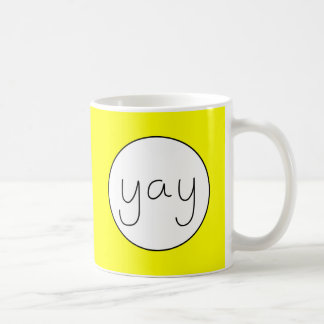 YAY Happy Uplifting Handwriting Customisable Colou Coffee Mug