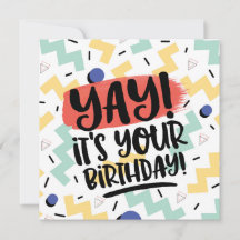 Yay, it's your birthday memphis eighties style men