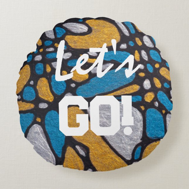 Yay Team! Sport Decor Round Cushion (Front)
