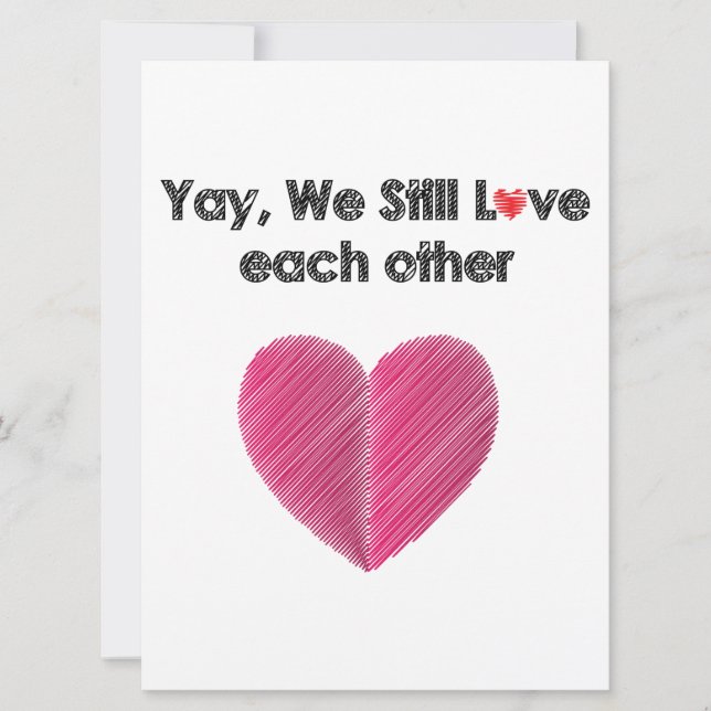 Yay, We Still Like Each Other Holiday Card (Front)