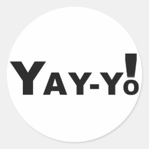 Yay-Yo! Classic Round Sticker