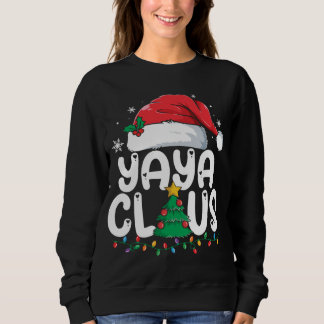 Yaya Claus Matching Xmas Family Christmas Pajama Sweatshirt