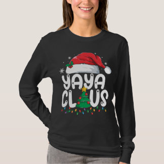 Yaya Claus Matching Xmas Family Christmas Pajama T-Shirt
