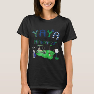 Yaya of The Birthday Boy Golf Hole in One Party T-Shirt