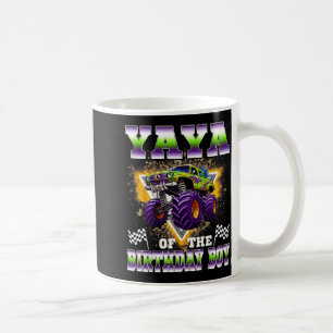 Yaya of the birthday boy monster truck birthday coffee mug