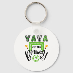 Yaya Of The Birthday Boy Soccer Player Bday Party  Key Ring
