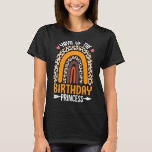 Yaya Of The Birthday Princess Rainbow Mummy Mother T-Shirt