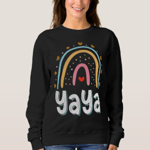 Yaya Rainbow Birthday Party Yaya Matching Family R Sweatshirt
