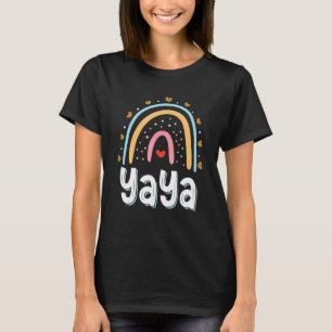 Yaya Rainbow Birthday Party Yaya Matching Family R T-Shirt