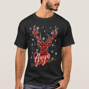 Yaya Reindeer Family Matching Pyjama Christmas T-Shirt