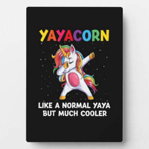 YayaCorn Yaya Unicorn Birthday Family Matching Bda Plaque