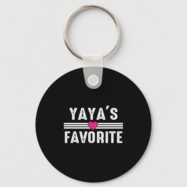 Yaya's Favorite  Key Ring (Front)