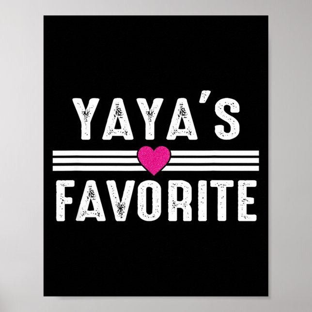 Yaya's Favorite  Poster (Front)