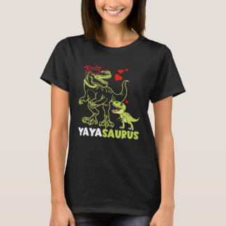 Yayasaurus Yaya Dinosaur Rex  Mother s Day T-Shirt
