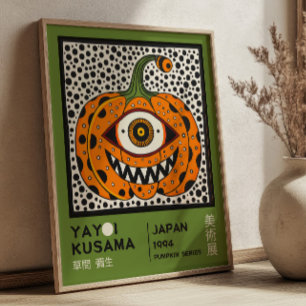 Yayoi Kusama Abstract Pumpkin Colorful Exhibition Poster