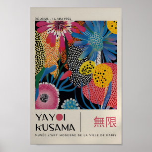 Yayoi Kusama Inspired Abstract Art Print