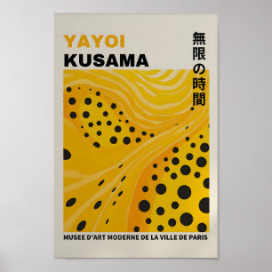 Yayoi Kusama Inspired Abstract Art Print