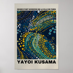 Yayoi Kusama Inspired Abstract Art Print