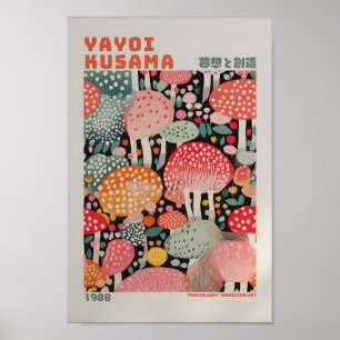 Yayoi Kusama Inspired Abstract Art Print