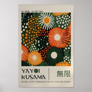 Yayoi Kusama Inspired Abstract Art Print