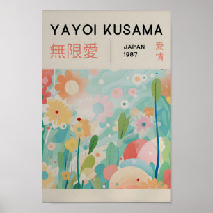 Yayoi Kusama Inspired Abstract Art Print 