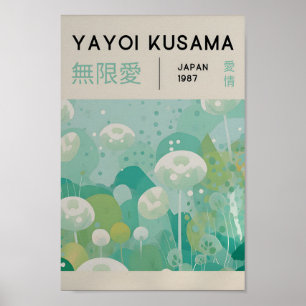Yayoi Kusama Inspired Abstract Art Print