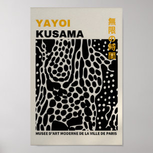 Yayoi Kusama Inspired Abstract Art Print