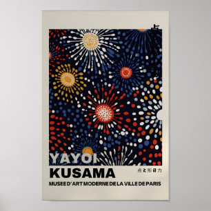 Yayoi Kusama Inspired Abstract Art Print