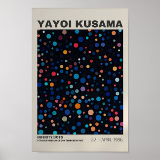 Yayoi Kusama Inspired Abstract Art Print