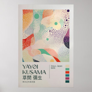 Yayoi Kusama Print, Modern Art Print, Livingroom Poster