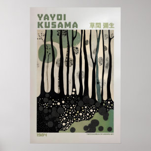 Yayoi Kusama Print, Modern Art Print, Maximalist Poster