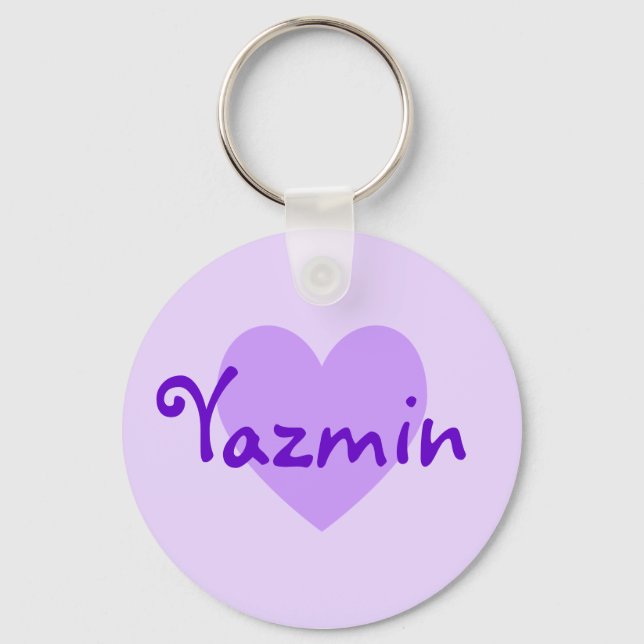 Yazmin in Purple Key Ring (Front)